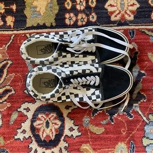Checkered Platform Vans